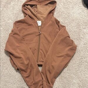 Aerie Brown Hooded Sweater